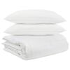 vidaXL Ensemble de Duvet avec oreiller 3 pcs Blanc Plume de canard
