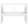 vidaXL Table d'appoint Blanc 60x40x45 cm Agglom&eacute;r&eacute;