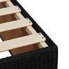 vidaXL Cadre de lit sans matelas noir 140x200 cm tissu