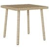 VidaXL Table basse de jardin rectangulaire beige 40x40x37 cm rotin
