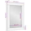 vidaXL Miroir de salle de bain Uni