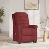 vidaXL Fauteuil de massage Rouge bordeaux Similicuir