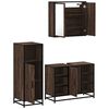 vidaXL Ensemble de meubles de salle de bain 3 pcs Chêne marron