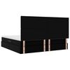 vidaXL Lit avec rangement et LED Noir 200 x 200 cm Cuir synth&eacute;tique