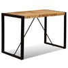 vidaXL Table à manger Bois de manguier brut 120 cm
