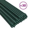 vidaXL Piquets pour plantes de jardin 30 pcs vert 180 cm acier