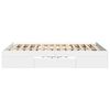 vidaXL Cadre de lit sans matelas blanc 140x190 cm bois d'ingénierie