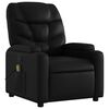 vidaXL Fauteuil de massage inclinable noir similicuir