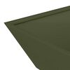 vidaXL Cache-pot de jardin 5 pcs Vert olive 50 x 50 x 15 cm