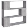 vidaXL Biblioth&egrave;que/S&eacute;parateur de pi&egrave;ce Sonoma gris 100x24x94 cm