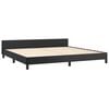 vidaXL Cadre de lit sans matelas noir 200x200 cm similicuir