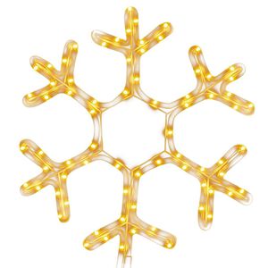 vidaXL Figure de flocon de neige de No&euml;l et 72 LED Blanc chaud 38x37cm