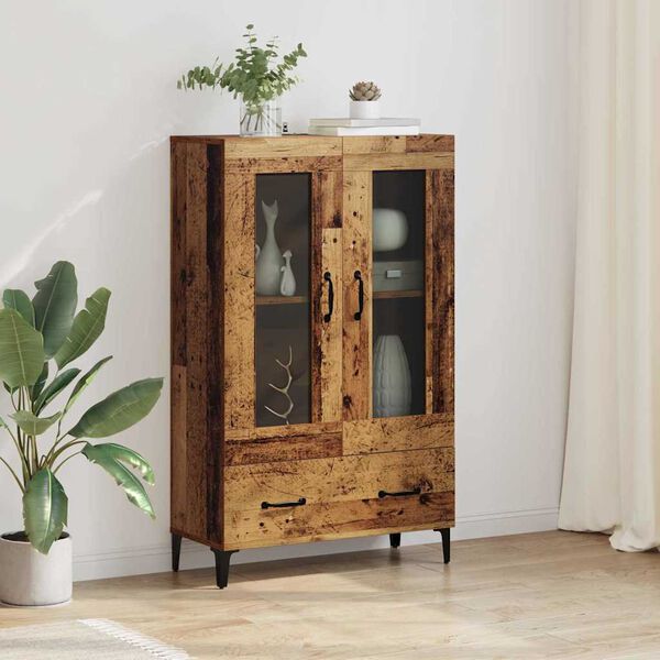 vidaXL Haut Armoire avec tiroir Bois Ancien 70 x 31 x 115 cm