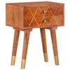 vidaXL Table de chevet 43 x 30 x 58 cm Bois de manguier massif