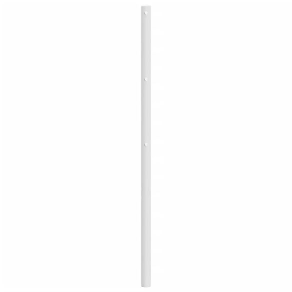 vidaXL T&ecirc;te de lit de remplacement m&eacute;tal blanc 75 cm