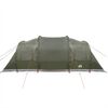 vidaXL Tente de camping tunnel 4 personnes vert olive imperm&eacute;able