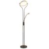 vidaXL Lampadaire 18 W argent&eacute; 180 cm variable