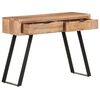 vidaXL Table console 100x35x76 cm Bois d'acacia avec bord naturel