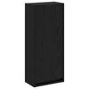 vidaXL Meuble de lavabo mural Ch&ecirc;ne noir 35 x 20 x 81 cm