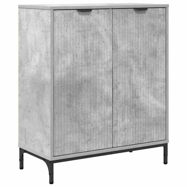 vidaXL Buffet Gris b&eacute;ton 69,5 x 33 x 82 cm Bois d'ing&eacute;nierie
