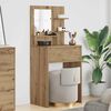 vidaXL Tables de maquillage pour chambre avec tiroir Ch&ecirc;ne artisanal