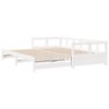 vidaXL Lit de jour sans matelas blanc 90x200 cm bois de pin massif