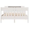 vidaXL Lit biblioth&egrave;que sans matelas blanc 140x190 cm bois pin massif