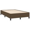 vidaXL Cadre de lit sans matelas marron foncé 120x190 cm tissu