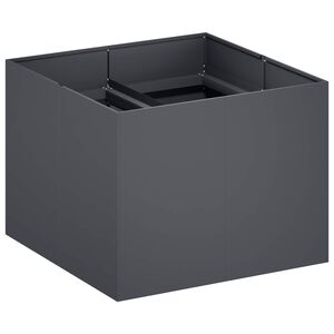vidaXL Cache-pot de jardin Anthracite 80 x 80 x 60 cm