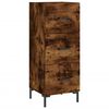 vidaXL Buffet haut Ch&ecirc;ne fum&eacute; 34,5x34x180 cm Bois d'ing&eacute;nierie
