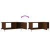 vidaXL Table basse ch&ecirc;ne marron 90x50x40 cm bois d'ing&eacute;nierie