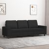 vidaXL Canap&eacute; &agrave; 3 places Noir 180 cm Tissu