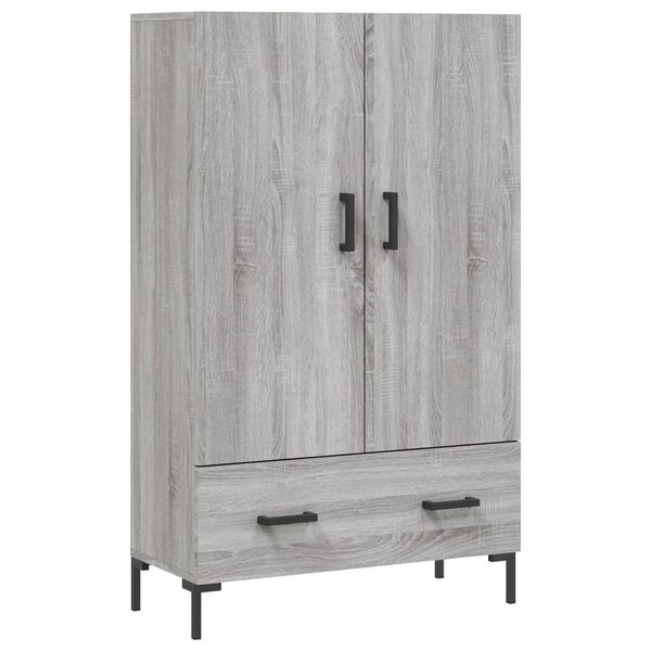 vidaXL Buffet haut sonoma gris 69,5x31x115 cm bois d'ing&eacute;nierie