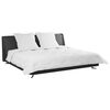 vidaXL Couette avec Oreillers 3 pcs Blanc Microfibre et Plumes D'oie