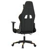 vidaXL Chaise de jeu Noir et dor&eacute; Similicuir