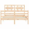 vidaXL Cadre de lit sans matelas 120x200 cm bois massif
