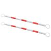 vidaXL Barre r&eacute;tractable pour c&ocirc;nes 2 pcs Plastique 116-197 cm