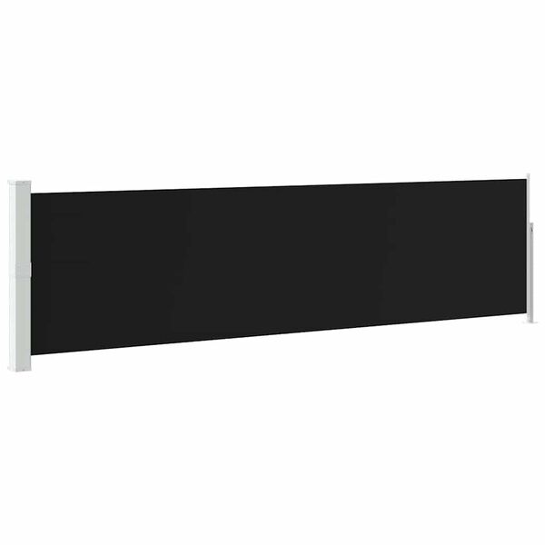 vidaXL Auvent latéral rétractable de patio 140x500 cm Noir