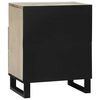 vidaXL Cabinet de chevet avec tiroir Blanc et Noir 50 x 33 x 62 cm