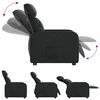 vidaXL Fauteuil inclinable Noir Similicuir