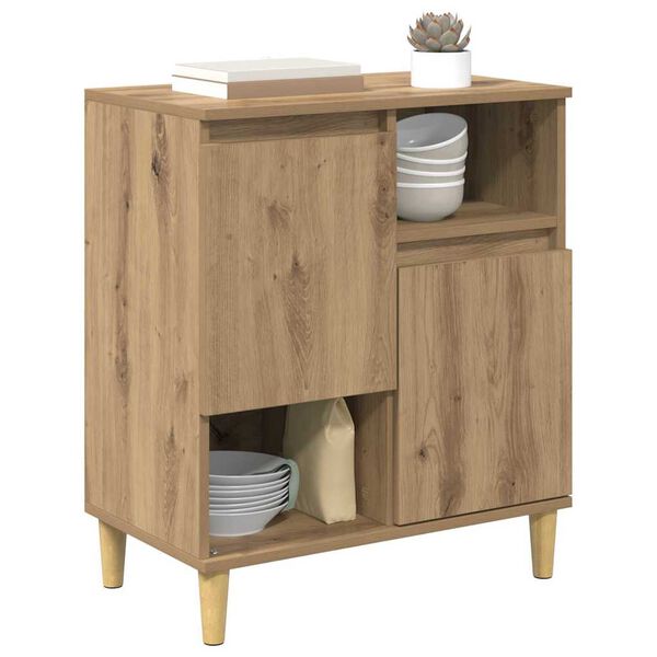 vidaXL Buffet chêne artisanal 35 x 60 x 70 cm Bois d'ingénierie