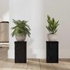 vidaXL Support de Plante 2 pcs Chêne noir 10 x 10 x 18 cm
