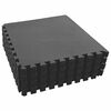vidaXL Tapis de sol de piscine 24 pc Noir 8,64 ㎡ Mousse EVA