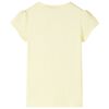 T-shirt pour enfants jaune tendre 128