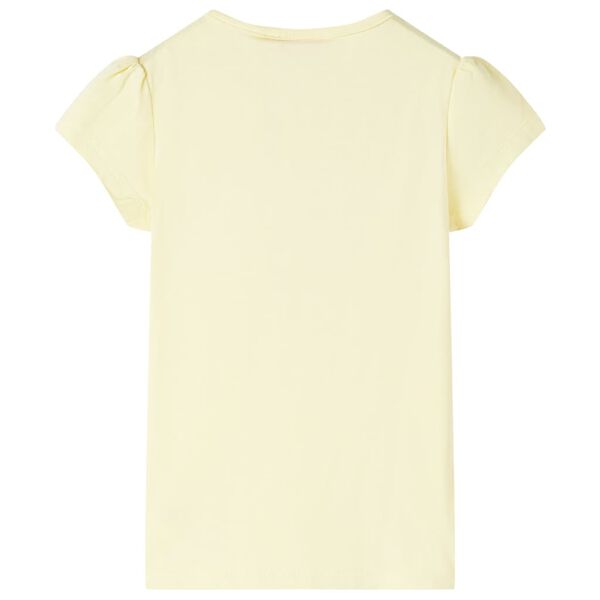 T-shirt pour enfants jaune tendre 128