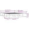 vidaXL Cadre de lit sans matelas 140x200 cm bois massif