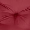 vidaXL Coussin rond rouge bordeaux &Oslash; 60 x11 cm tissu oxford