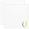 vidaXL Autocollant 2 pi&egrave;ces Blanc &Oslash; 20 x 0,5 mm Papier