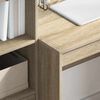 vidaXL Bureau avec tiroir 2 pcs Chêne Sonoma