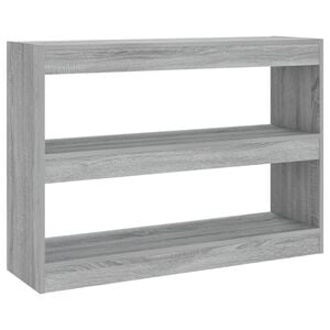 vidaXL Biblioth&egrave;que/S&eacute;parateur de pi&egrave;ce sonoma gris 100x30x72 cm